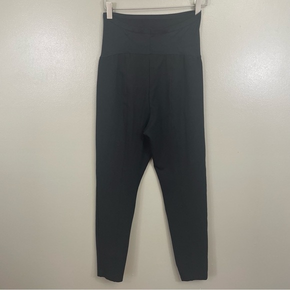 Gap Maternity Womens Medium Full Panel pants  Ponte seam black jack - Picture 2 of 9